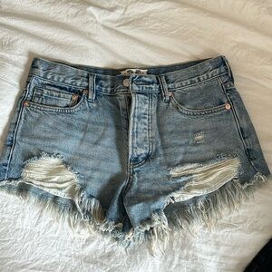 Free people denim shorts